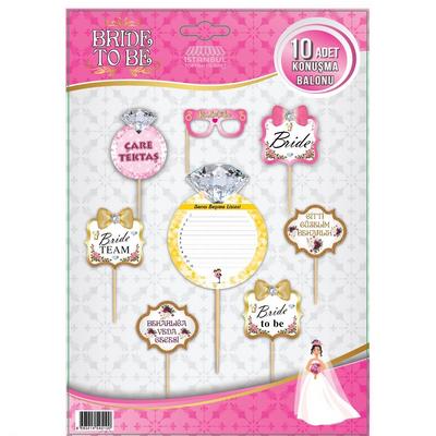 Bride to Be Konuşma Balonu Seti 10 Adet