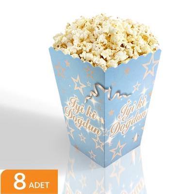 İyi Ki Doğdun Mısır Cips Kutusu Mavi
