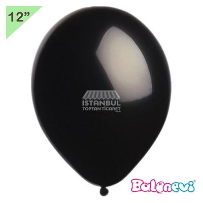 Metalik Balon Siyah Renk Balonevi