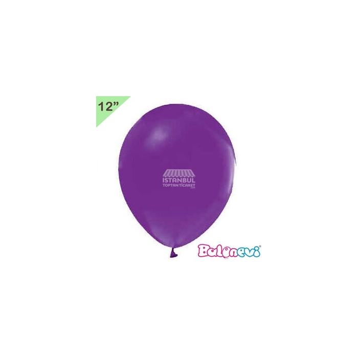 Pastel Balon Lila Renk Balonevi