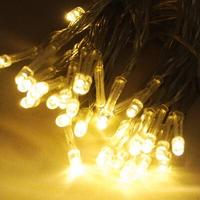 10 metre Boncuk Led Yılbaşı Gün Işığı Sarı Pilli