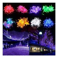 10m 100 Led Boncuk Lamba Beyaz Işık Şeffaf Kablo