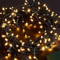 10m 100 Led Boncuk Lamba Gün Işığı Siyah Kablo