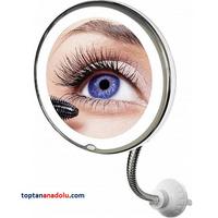 10x Zoomlu Esnek Işıklı Makyaj Aynası