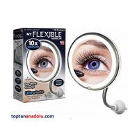 10x Zoomlu Esnek Işıklı Makyaj Aynası