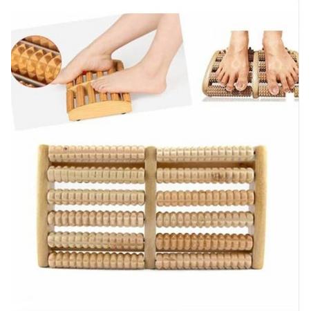 12 Silindirli Ahşap Ayak Masaj Aleti