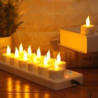 12li Set Şarjlı Led Tea Light