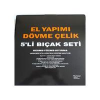 El Yapımı Bıçak Seti 5'li 