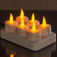 6 Li Set Şarjlı Led Tea Light
