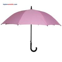 8 Telli Manuel Pembe Baston Şemsiye