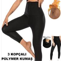 Agraflı Termal Sauna Tayt Korse Uzun