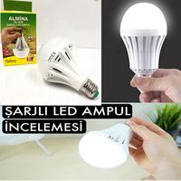 Almina Şarjlı Led Ampül 12 Watt