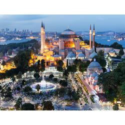 Ayasofya Havuzlu Kanvas LED (Işıklı) Tablo