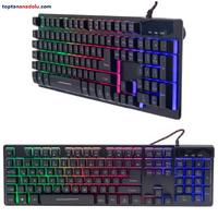 Çok Işlevli Metal Kasa Ayarlanabilir Rgb Işıklı Kablolu Oyuncu Q Klavye