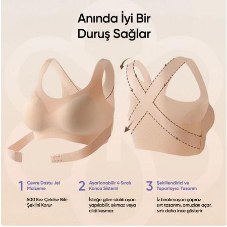 Dikişsiz Sütyen Dikduruş Korsesi