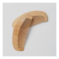 Doğal Ahşap Tarak Dar Dişli OVAL 