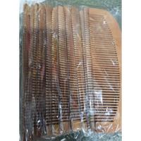 Doğal Ahşap Tarak Dar Dişli OVAL 