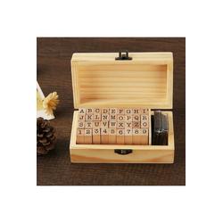 Eğitici Ahşap Retro Damga Mühür Seti (38 Parça)