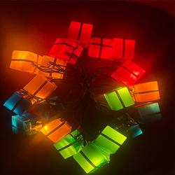 Hediye Kutusu Yılbaşı Ağacı Süsü Led Işık 