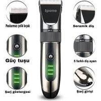 Ipone 1012 Profesyonel Seramik Dişli Saç Sakal Ense Düzeltme Tıraş Makinesi 