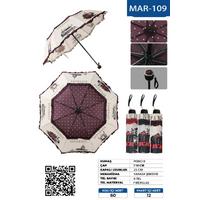 Mar-109 İstanbul Desenli Ponchi Kısa Şemsiye