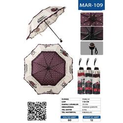 Mar-109 İstanbul Desenli Ponchi Kısa Şemsiye