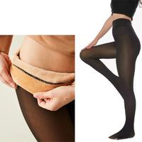 Kadın İçi Peluşlu Kışlık Termal Ten Görünümlü Tayt 