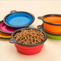 Katlanabilir Kedi Köpek Mama Ve Su Kabı