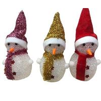 Kristal Pilli Mini Renk Değiştiren Kardan Adam