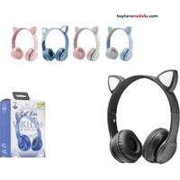 Led Işıklı Kablosuz Bluetooth Kedi Kulaklık