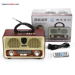 Meier M-111BT Şarjlı Nostaljik Radyo Bluetoothlu-Kumandalı