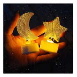 Mini Işıklı Gece Lambaları Gold Renk Promosyon