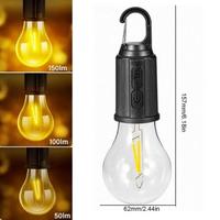 Şarj Olabilen 3 Farklı Mod LED'li Kendiliğinden Asma Kancalı Kamp,Dış Cephe Lambası