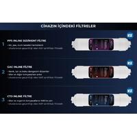 Su Arıtma Cihazı 5+ Aşamalı Multimineral Ve Detoks Filtreli 8 Lt Çelik Tanklı