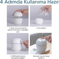 Taşınabilir Mini Led Işıklı Hava Nemlendirici 003