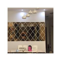 Yapışkanlı Dekoratif Akrilik Ayna ( 17 Parça ) Siyah