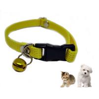 Zilli Kedi ve Köpek Tasması Sarı 