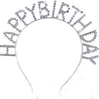 Zirkon Taşlı Happy Birthday Taç