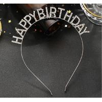 Zirkon Taşlı Happy Birthday Taç