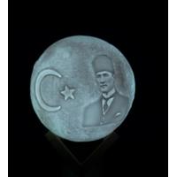 Atatürk Kabartmalı Dolunay Gece Lambası